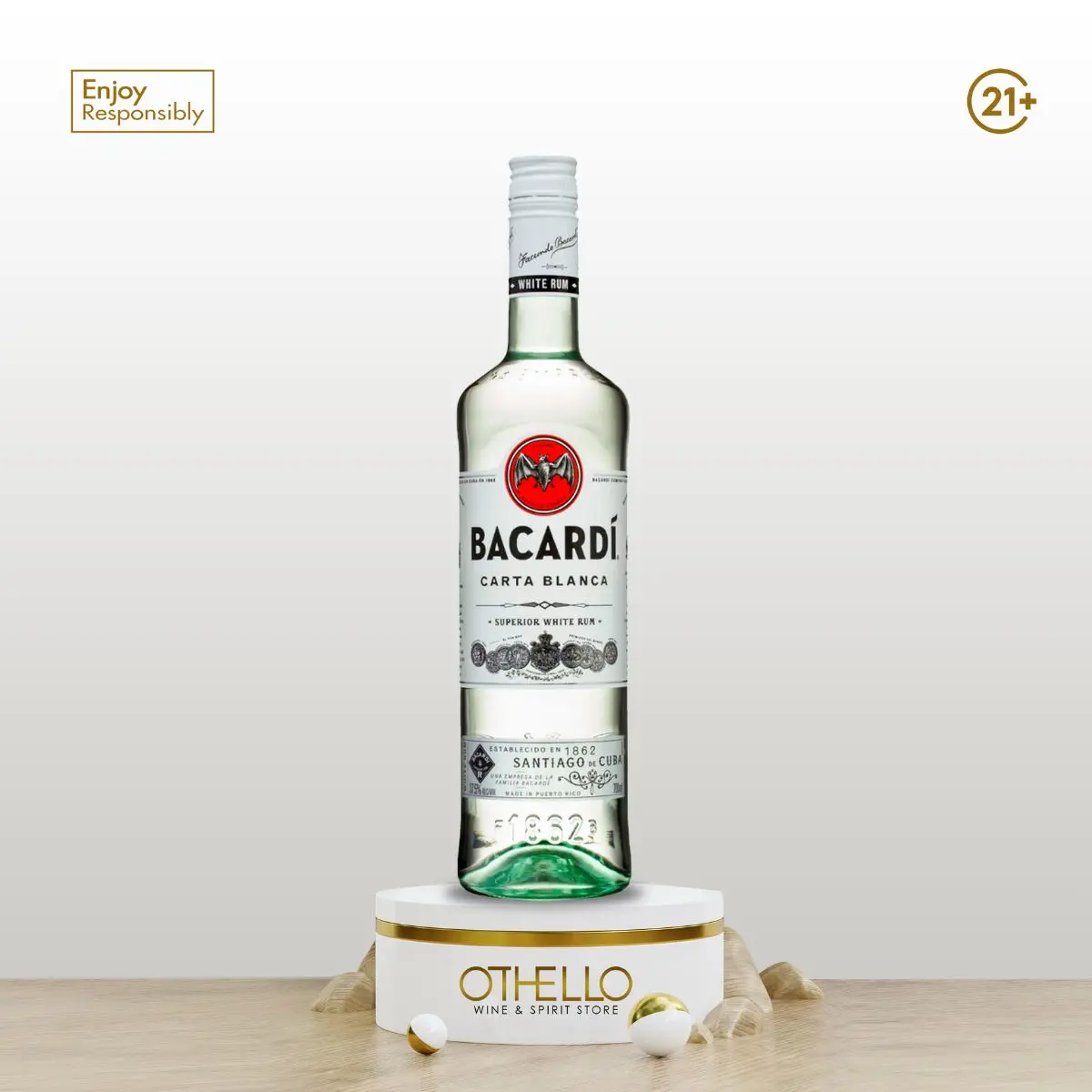 Bacardi Carta Blanca Rum 750ml