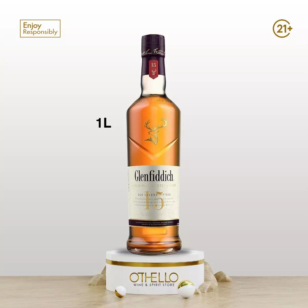 Glenfiddich 15 Year Old Single Malt 1 Liter