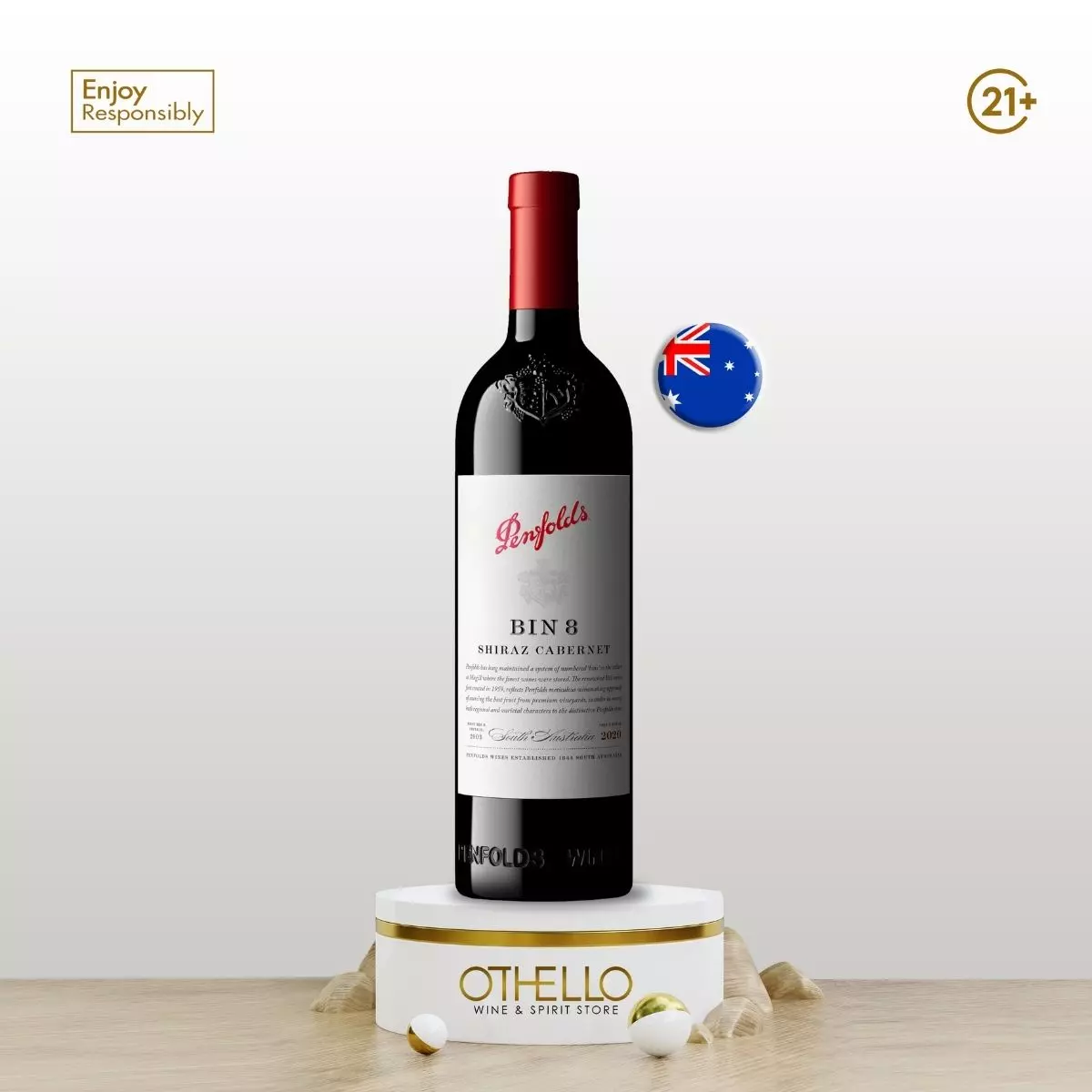 Penfolds Bin 8 Cabernet Shiraz 750ml