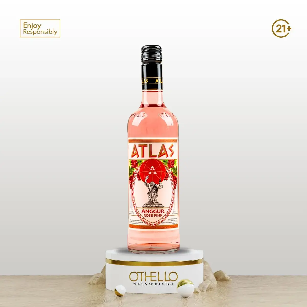 Atlas Anggur Rose Pink Cap Orang Tua 620ml