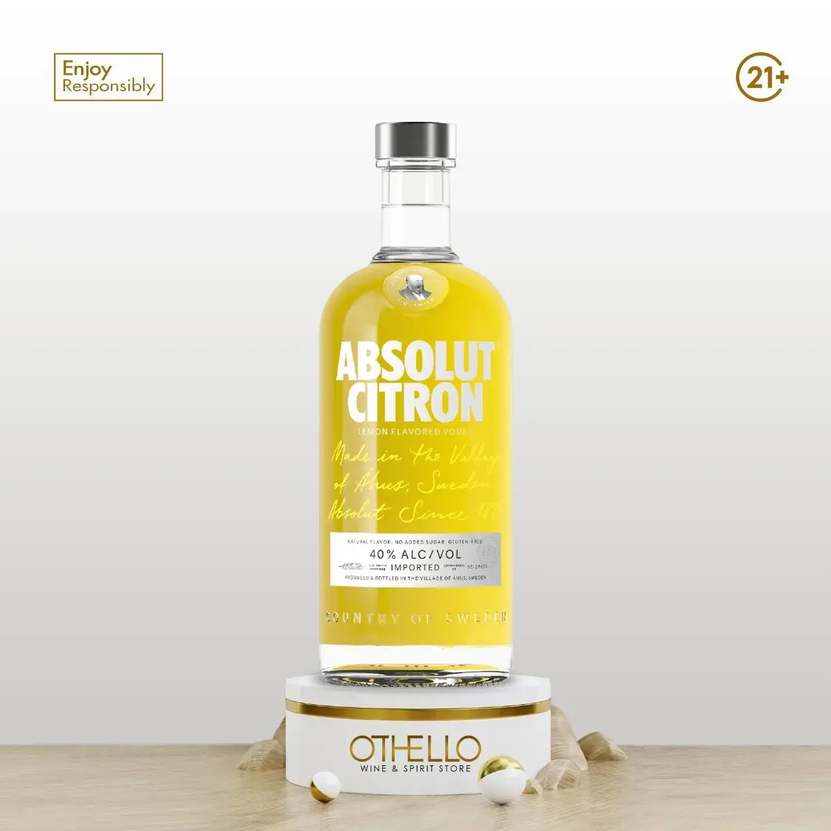 Absolute Vodka Citron 750ml